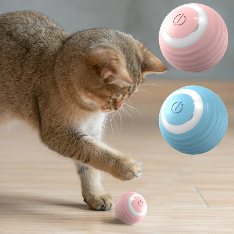 Cat Interactive Ball Smart Cat Toys Indoor Automatic Rolling Magic Ball Dog Toy Ball Automatic Moving Bouncing Rolling Ball