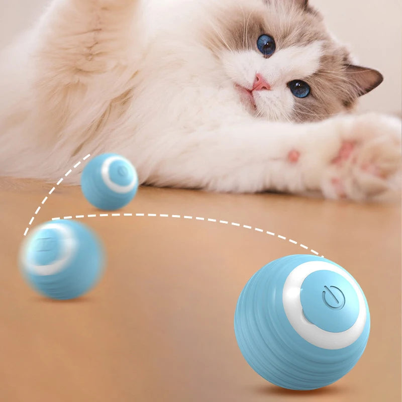 Cat Interactive Ball Smart Cat Toys Indoor Automatic Rolling Magic Ball Dog Toy Ball Automatic Moving Bouncing Rolling Ball
