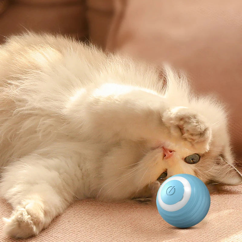 Cat Interactive Ball Smart Cat Toys Indoor Automatic Rolling Magic Ball Dog Toy Ball Automatic Moving Bouncing Rolling Ball